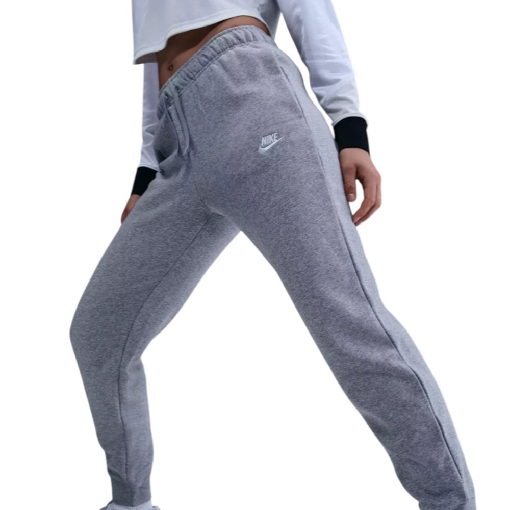 NIKE SPORTSWEAR CLUB Fleece Joggers Sweatpants MID-RISE Heather Gray Pants XS